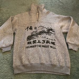 Quarter zip sweatshirt